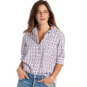 GRAYSON The Hero Button Down Shirt Bicycle Print Long‎ Sleeves Size 1